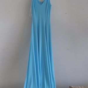 Alexia Admor V-NECK LONG SKY BLUE BODY DRESS